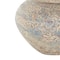 Beige, Blue & Copper Antique Ceramic Scroll Handmade Decorative Vase